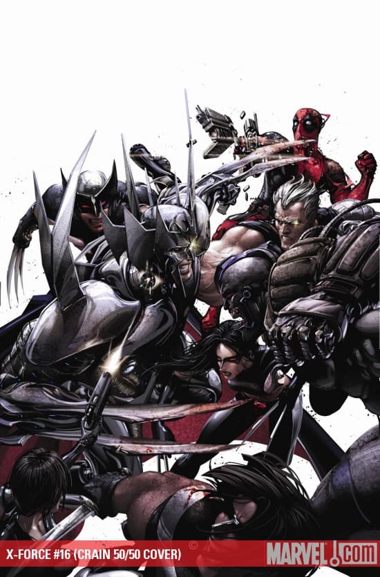 X-Force (2008) #16 (CRAIN 50/50 COVER)