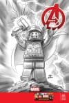 Avengers (2012) #21 (Castellani Lego Sketch Variant) cover