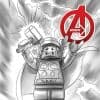 Avengers (2012) #21 (Castellani Lego Sketch Variant)