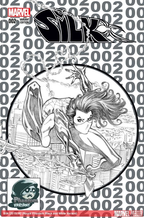 Silk (2015) #2 (Nauck Phantom Black and White Variant)