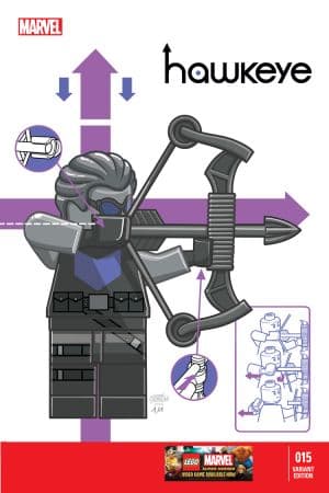 Hawkeye (2012) #15 (Castellani Lego Variant)