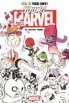 Color Your Own Young Marvel by Skottie Young (Trade Paperback) cover