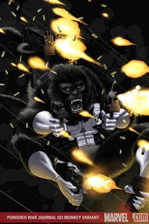 Punisher War Journal (2006) #23 (MONKEY VARIANT (1 FOR 10))