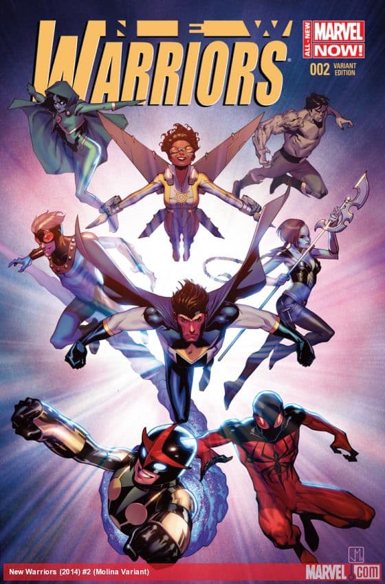 New Warriors (2014) #2 (Molina Variant)