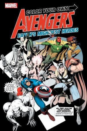 Color Your Own Avengers: Earth's Mightiest Heroes (Trade Paperback)