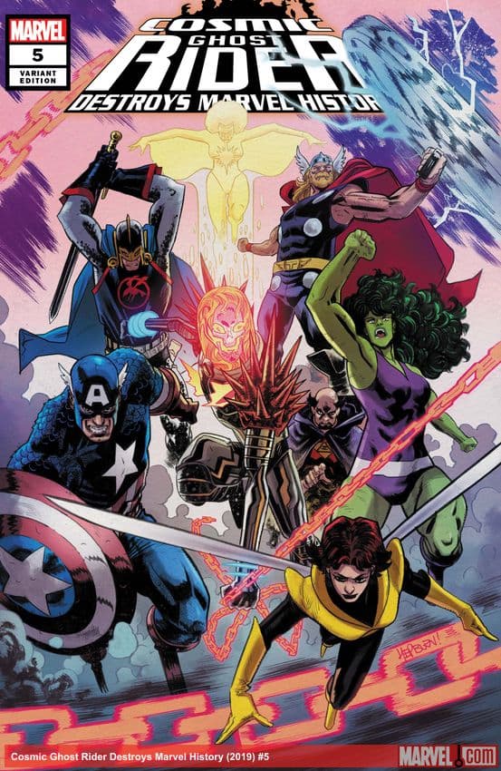 Cosmic Ghost Rider Destroys Marvel History (2019) #5 (Variant)