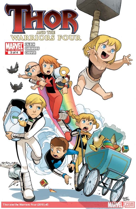 Thor and the Warriors Four (2010) #3
