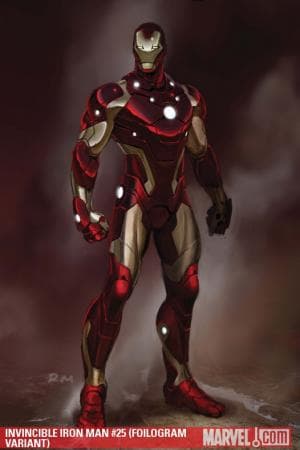 Invincible Iron Man (2008) #25 (FOILOGRAM VARIANT)