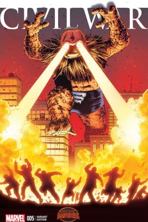Civil War (2015) #5 (Cassaday Kirby Monster Variant)
