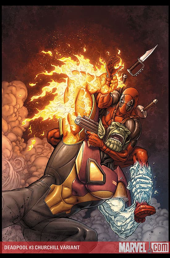 Deadpool (2008) #3 (CHURCHILL VARIANT)