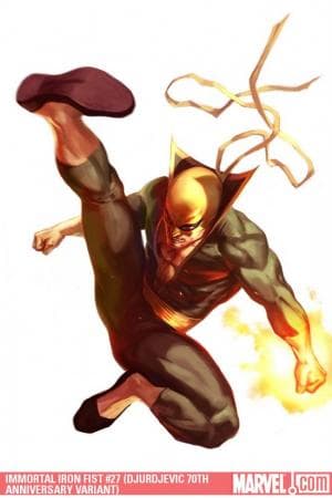 The Immortal Iron Fist (2006) #27 (DJURDJEVIC 70TH ANNIVERSARY VARIANT)
