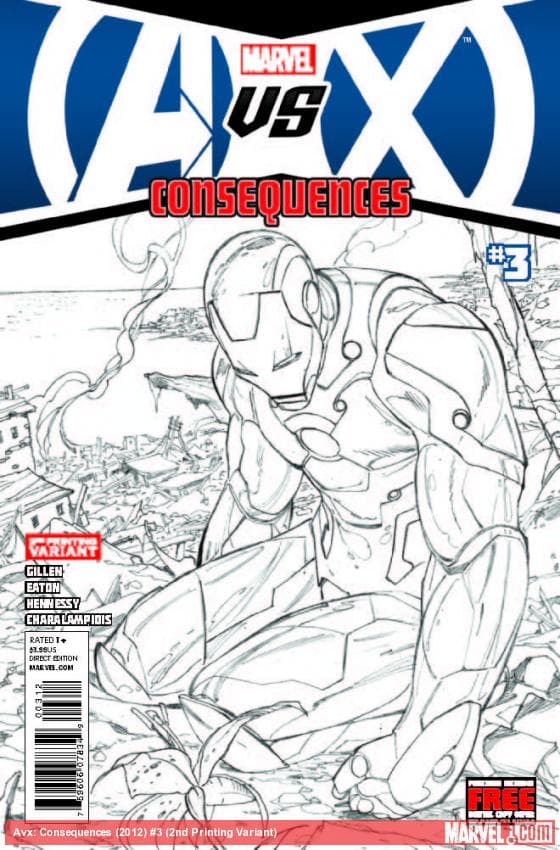 Avengers Vs. X-Men: Consequences (2012) #3 (2nd Printing Variant)
