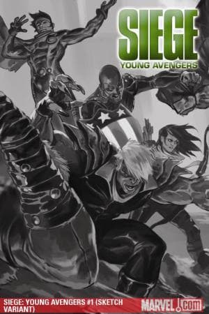 Siege: Young Avengers (2010) #1 (SKETCH VARIANT)