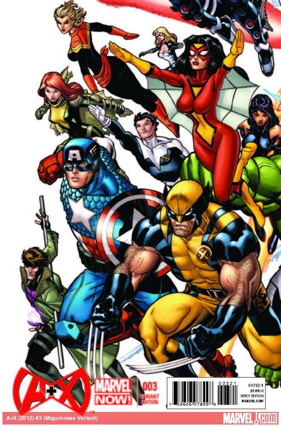 A+X (2012) #3 (Mcguinness Variant)