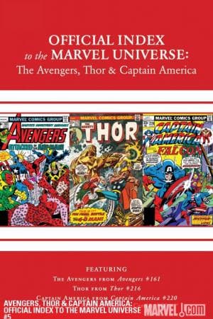 Avengers, Thor & Captain America: Official Index to the Marvel Universe (2010) #5