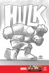Indestructible Hulk (2012) #14 (Castellani Lego Sketch Variant) cover