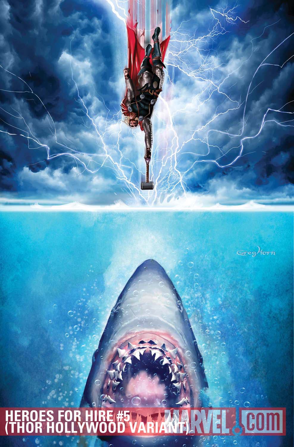 Heroes for Hire (2010) #5 (THOR HOLLYWOOD VARIANT)