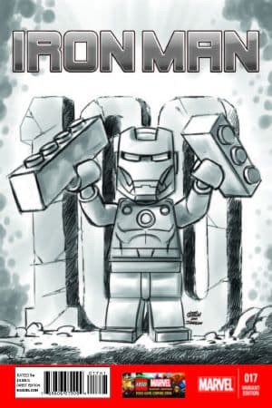 Iron Man (2012) #17 (Castellani Lego Sketch Variant)