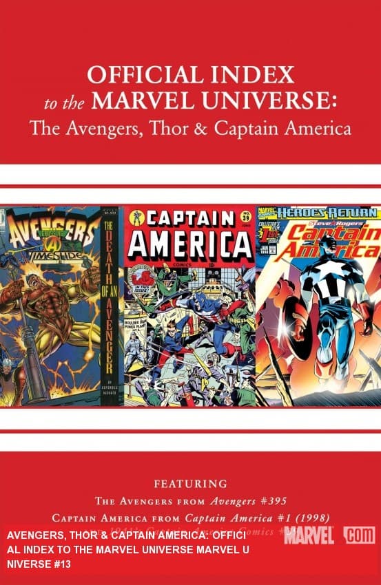 Avengers, Thor & Captain America: Official Index to the Marvel Universe (2011) #13