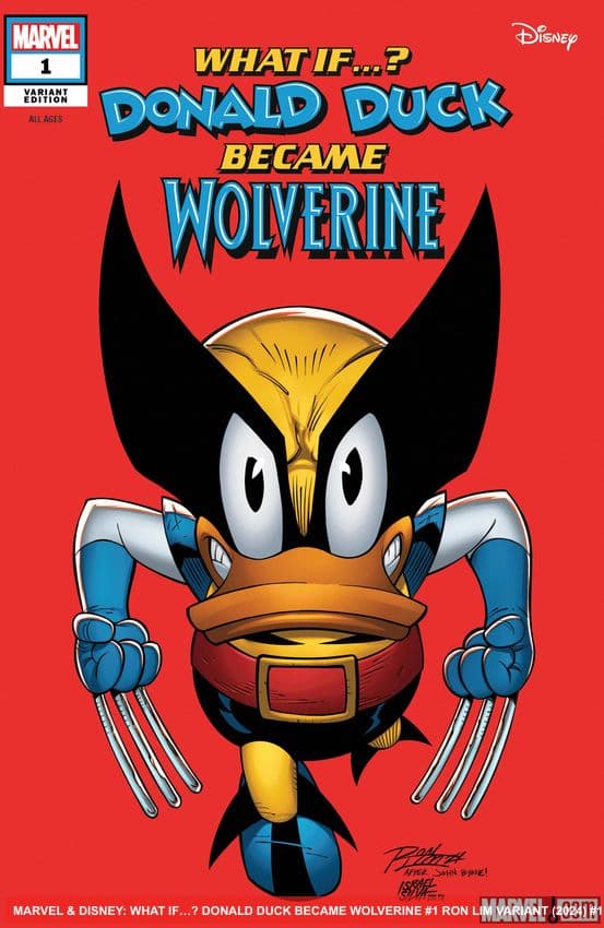 MARVEL & DISNEY: WHAT IF…? DONALD DUCK BECAME WOLVERINE #1 (2024) #1 (Variant)