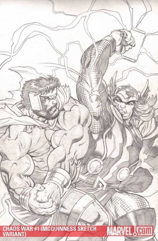 Chaos War (2010) #1 (MCGUINNESS SKETCH VARIANT)