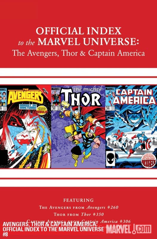 Avengers, Thor & Captain America: Official Index to the Marvel Universe (2010) #8
