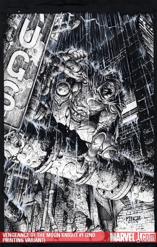 Vengeance of the Moon Knight (2009) #1 (2ND PRINTING VARIANT)