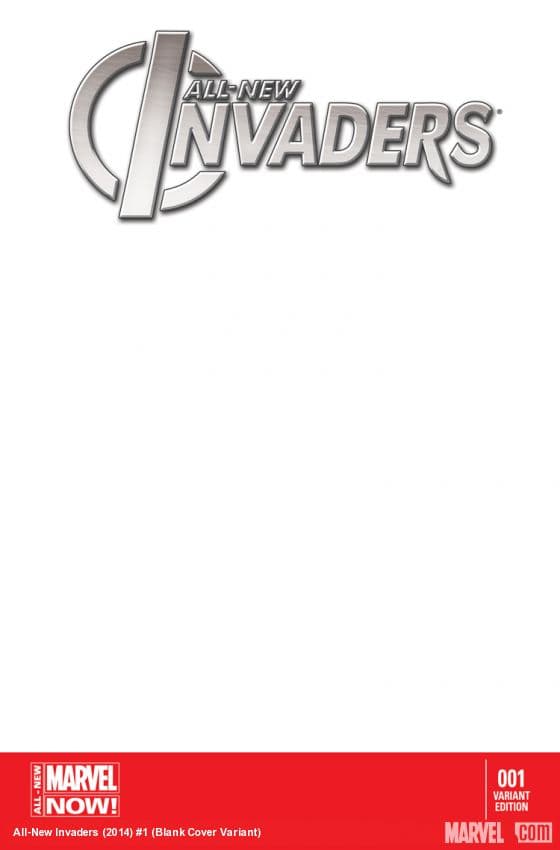 All-New Invaders (2014) #1 (Blank Cover Variant)