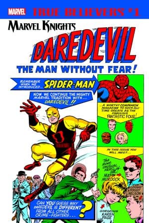 True Believers: Marvel Knights 20th Anniversary - Daredevil by Lee & Everett (2018) #1